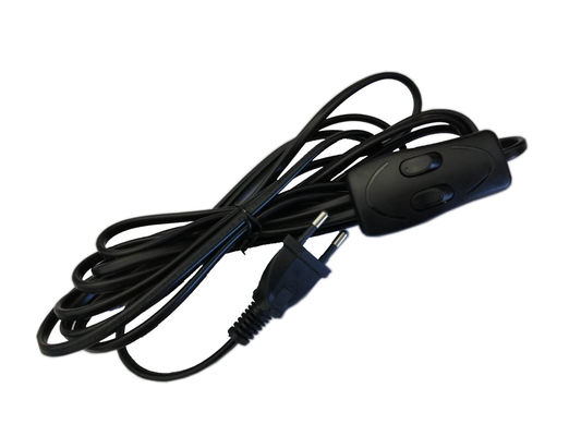 गुणवत्ता  European VDE Power Cord AC IEC 3 Ft Extension Cord With Switch फैक्टरी